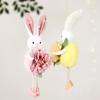 Funny Soft Easter Rabbit Pendant Colorful Cute Rabbit Hanging Ornament Animal Rabbit Figurine Wall Decor