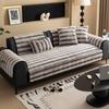 Imitation Mink Sofa Cushion Autumn And Winter Plush Seat Cushion Light Luxury High-Grade Leather Sofa Cover  New Cover