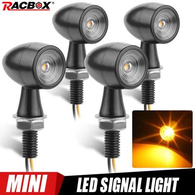 8mm Motocykl Mini LED Směrovka Světlo Bullet Moto blikající Světlo clignotant moto led 12V Vhodné pro Kawasaki Suzuki