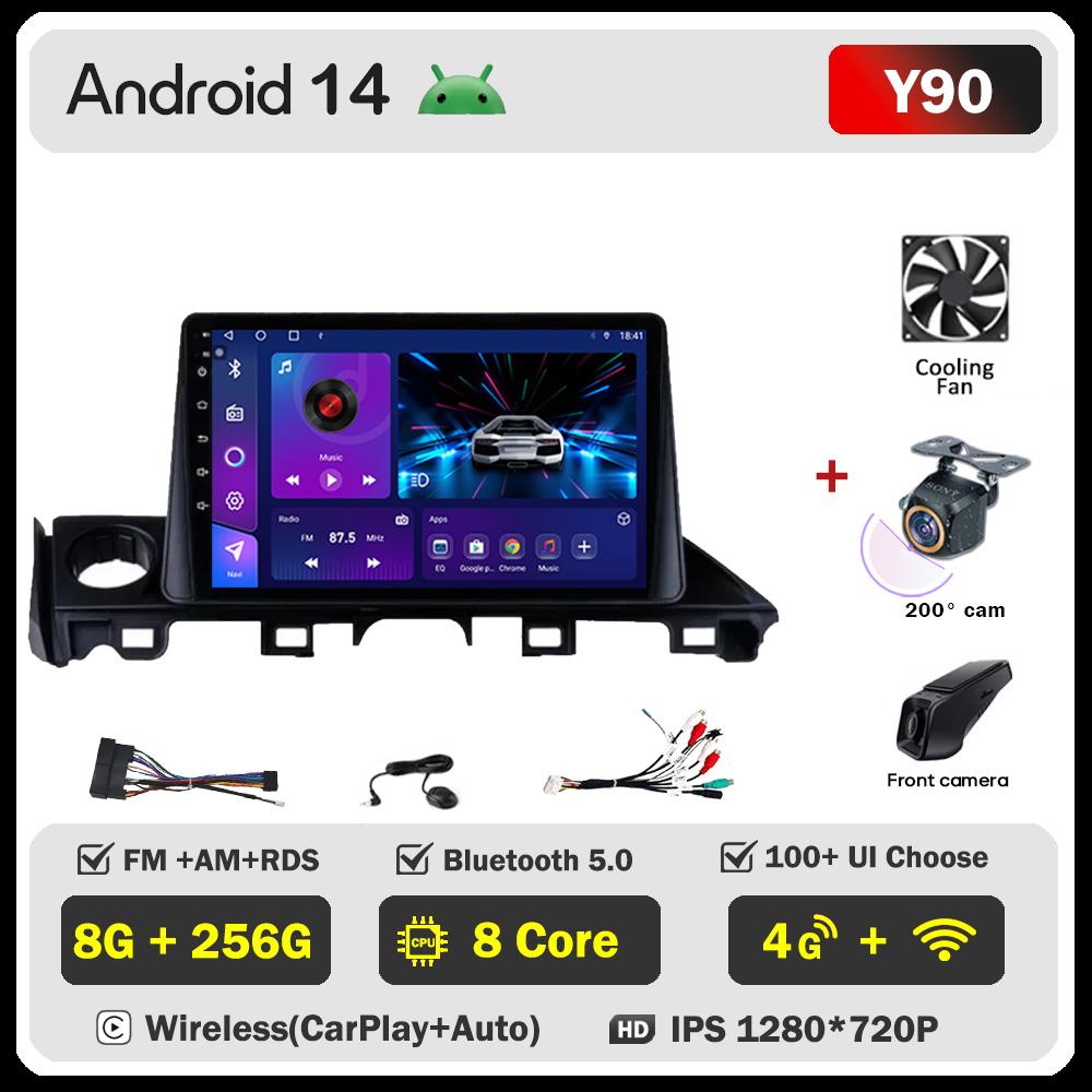 Car Video Player For Mazda CX5 Mazda 6 Atenza 3 2016-2018 Carplay Android 14 Auto Radio Intelligent System GPS Navigation  Wifi