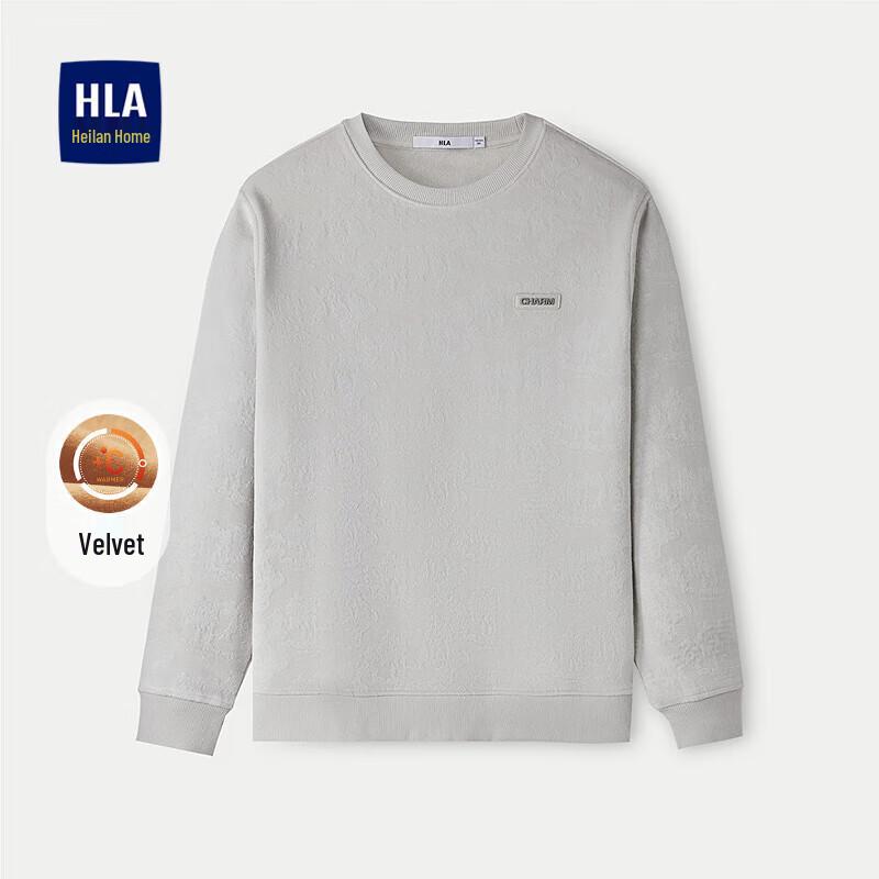 

Мужской жаккардовый свитшот с круглым вырезом и флисовой подкладкой HLA XL