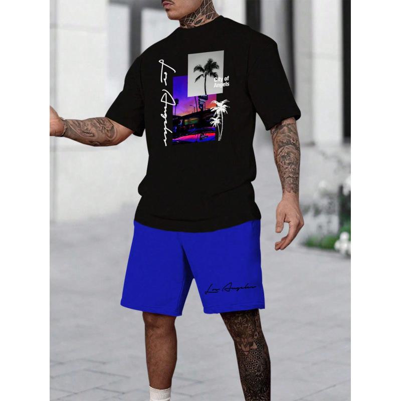 

Men s Personalized Simple 3D Letter Personalized Printed Short Sleeve Top T-shirt S
