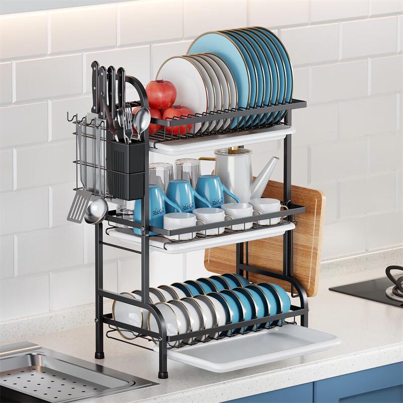 3-Tier Multi-functional Kitchen Dish Drying Rack