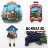 Reise-Kühlschrankmagnete aus verschiedenen Ländern Italien Tschechische Republik Luxemburg Touristische Souvenirs Kühlschrank-Magnetaufkleber Geschenke