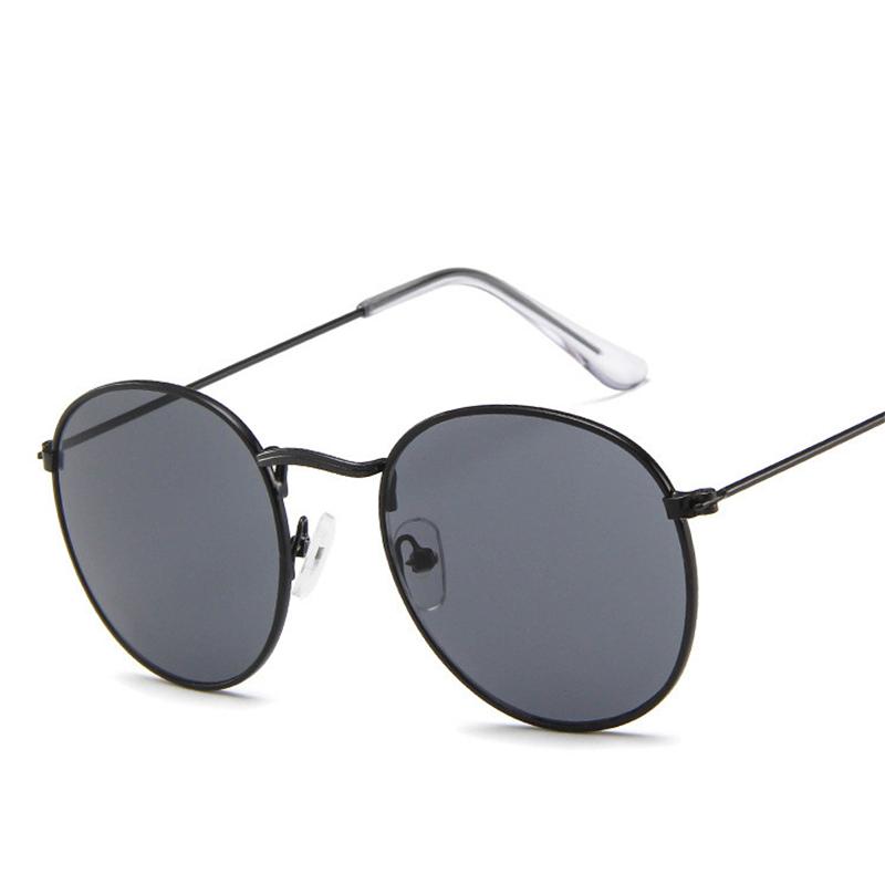Luxury Vintage Round Sunglasses Women Designer Fashion Mirror UV400 Sun Glasses For Lady Eyewear Female Brand