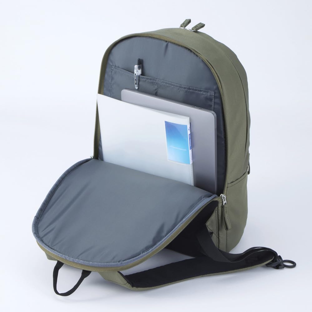 Mizuno Colore Backpack 22, Stylish and Popular Backpack for School, Travel, and Excursions, Antibacterial and Antiviral, B3JDC001, Red, L31xW16xH44