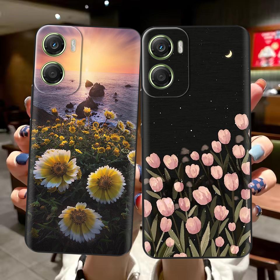 Custodia Morbida Carina a Cartoni Animati in Silicone per Motorola Moto G06 Cover Posteriore Shell per Moto G06 Power Custodia per Telefono Paraurti in TPU Antiurto Coque
