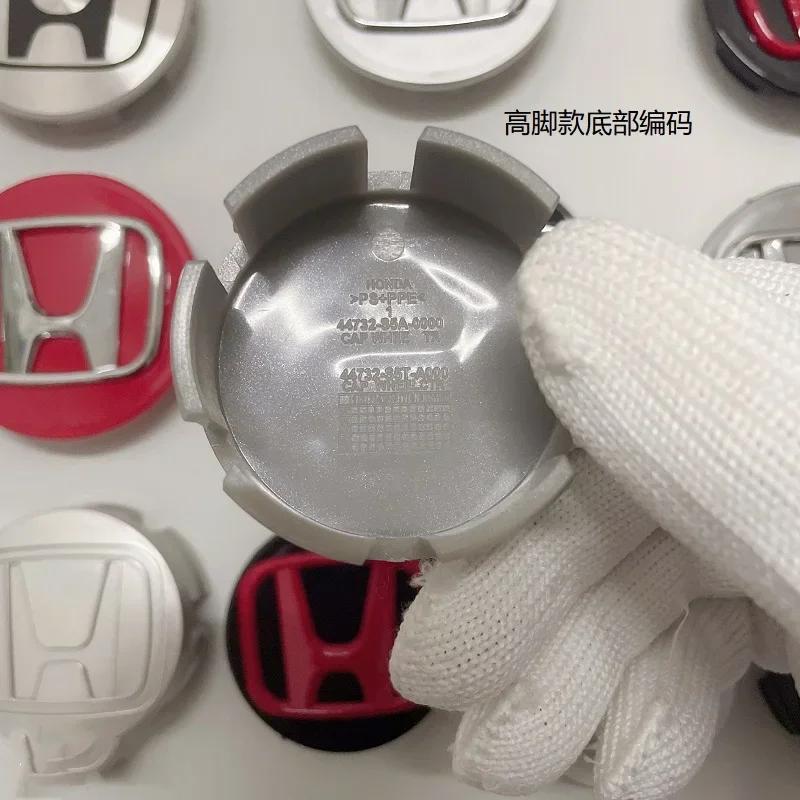DJHQL1 4pcs 58mm 69mm Wheel Center Cap Logo Hub Cover Badge Emblem For Honda Civic City Accord Odyssey Spirior CRV Hrv Jazz CBR HR-V