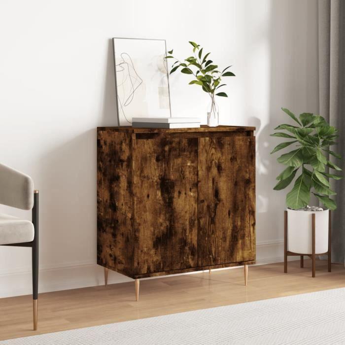 VidaXL Buffet Chêne fumé 60x35x70 cm Bois d'ingénierie 827153