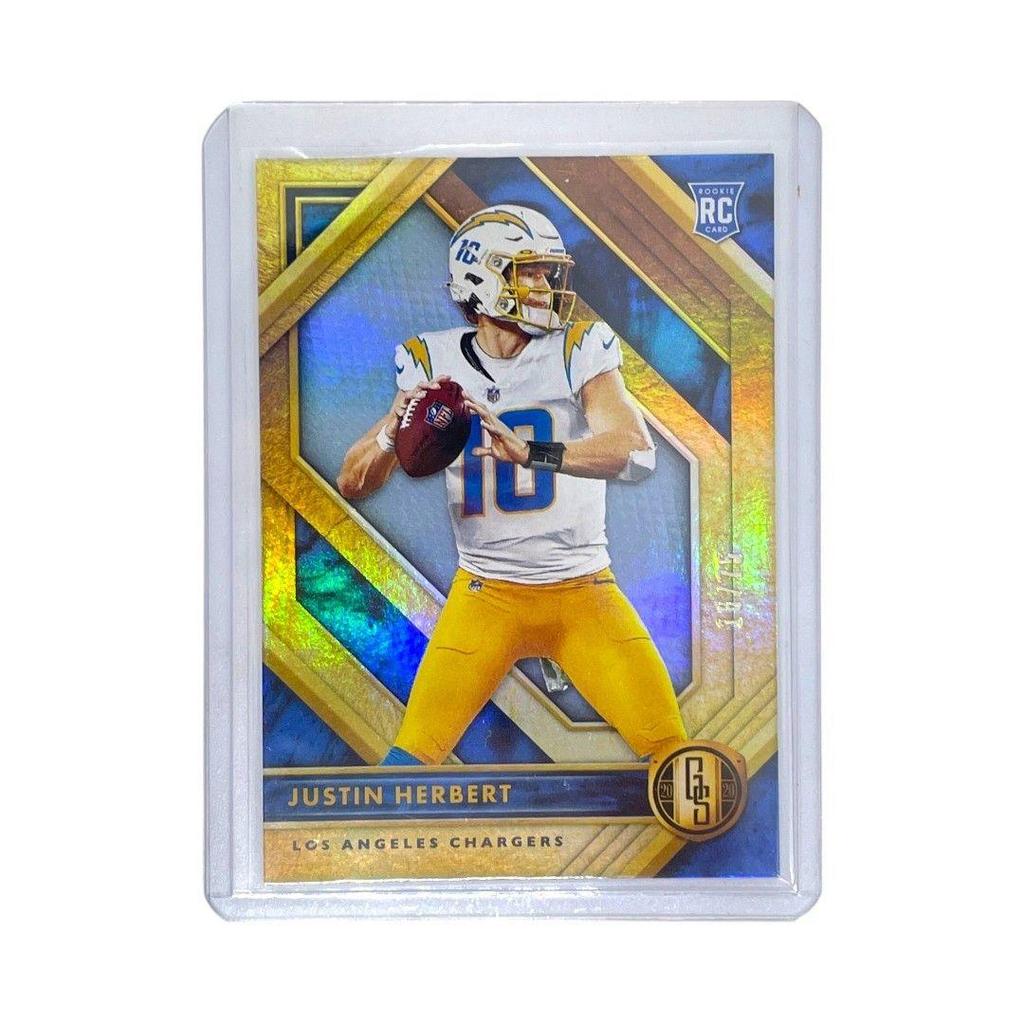Used PANINI NFL Card GOLD STANDARD JUSTIN HERBERT LOS ANGELES CHARGERS 18/75 #103 Free Shipping Used IT1