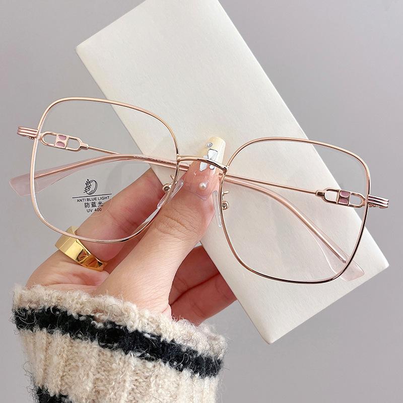 New Fashion Eyeglass Frames For Women Square Shape Anti Blue Light Men'S Eyeglass  Glasses Frame