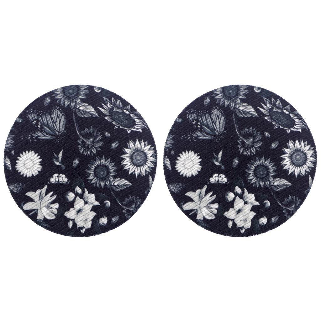 2pcs Cute Animals Car Coaster Anti-Slip Durable Universal Coasters Water Cup Groove Pad Car Interior Decoration Supplies