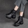 autumn and winter new retro round head women's short boots muffin sole Martin boots British trendy cool versatile women's shoes