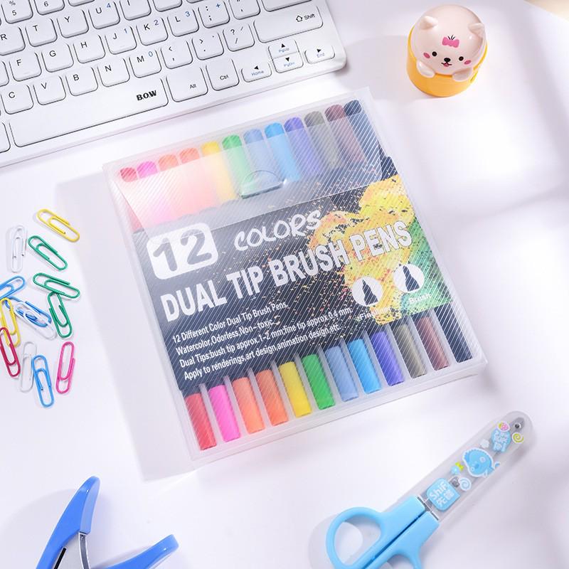 

Набор двусторонних моющихся акварельных и манга-ручек для детей