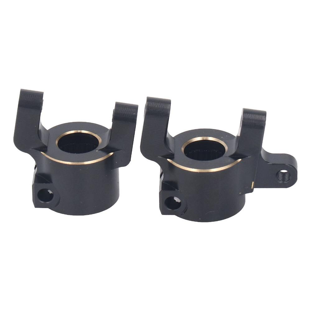 2Pcs/Set 1/10 Scale Brass C Hub Carriers for Axial SCX10 II AR44 1/10 RC Crawler Upgrade Parts