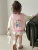 Hello Kitty Mädchen Rosa Baseballjacke - 2025 Frühling/Herbst Kollektion, Cartoon Mode Oberbekleidung