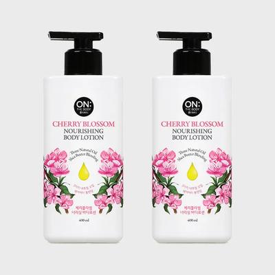 _On the Body Blomst Kroppslotion 400ml Kirsebærblomst X 2