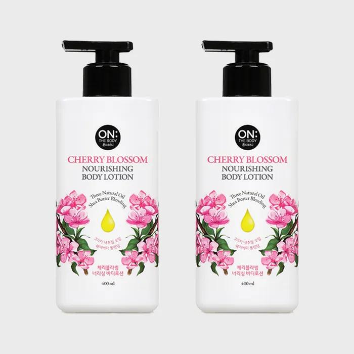 ON THE BODY _On the Body Lait Corporel Fleur 400ml Fleur de Cerisier X 2