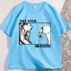 Eat Your Protein Anime TShirt for Men Women Casual Soft Oneck Short Sleeve Tshirt Man Clothing Y2k Streetwear Ropa Hombre