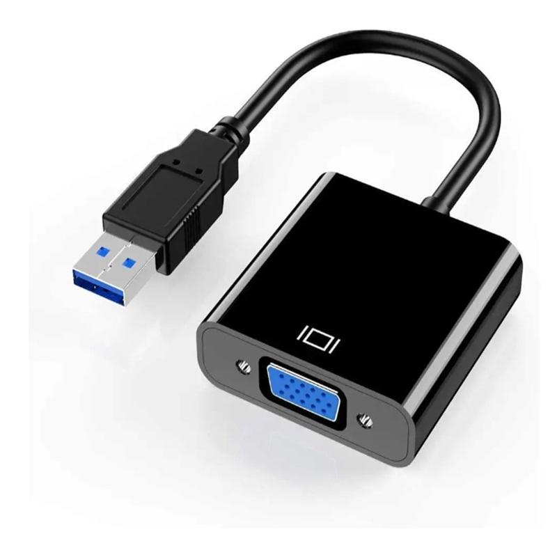 USB 3.0 auf 15-Pin VGA Buchse Video-Display-Adapter 1080P Multi-Display-Konverter Videokabel für Projektor Laptop Monitor PC TV