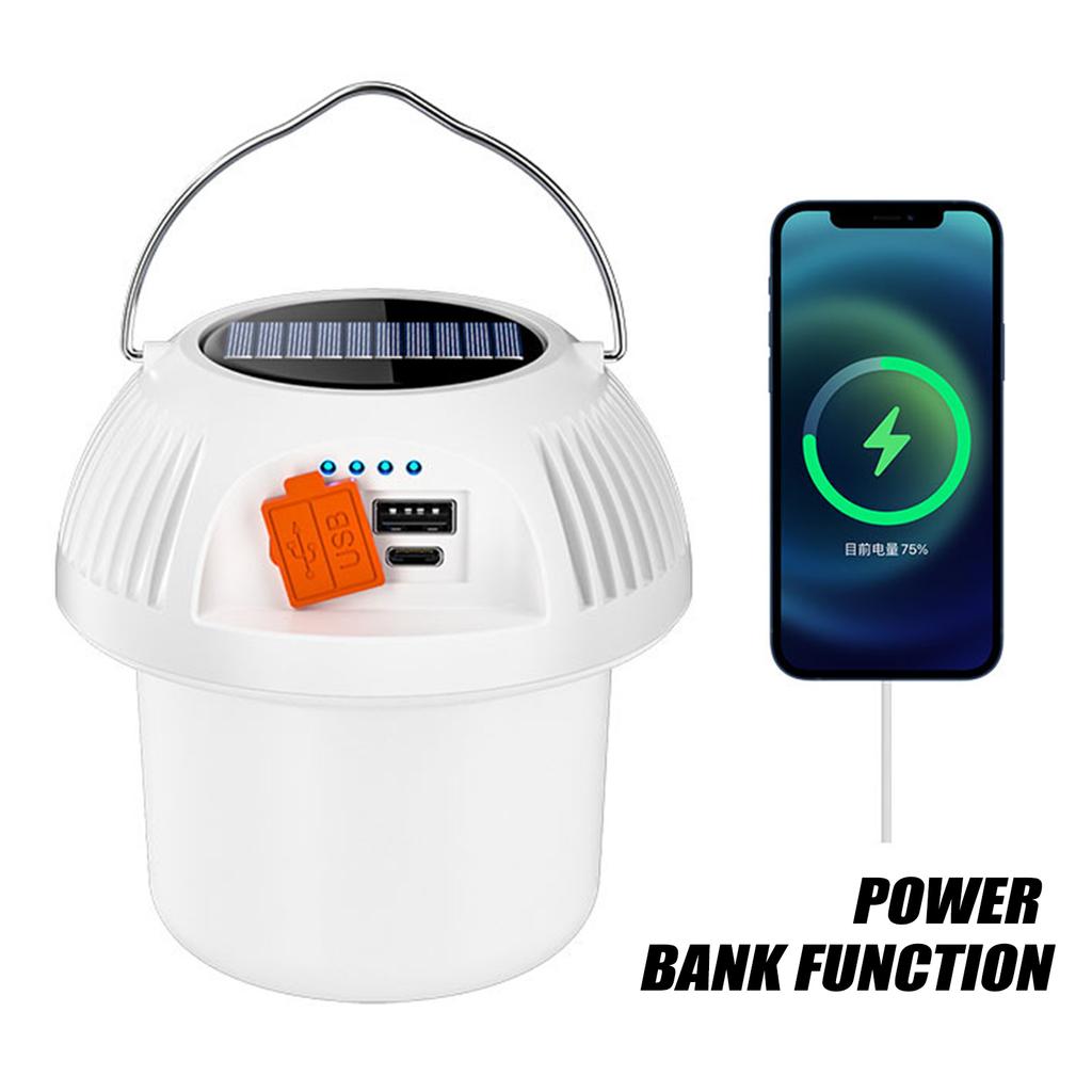Portable Camping Light Power Bank LED Camping Lanterns with Remote Control Waterproof Outdoor Tent Light Rechargeable Flashlight