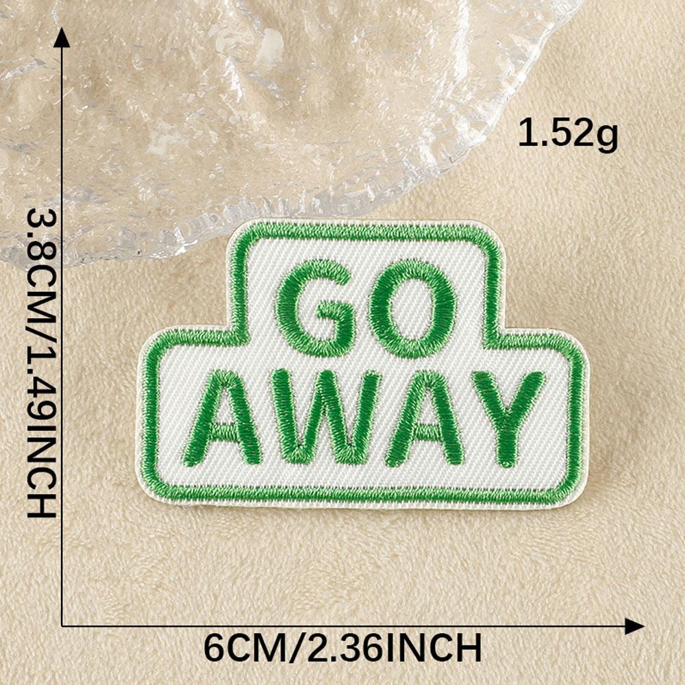 Letter Flower Self-adhesive Embroidery Badge Patches for DIY T-shirt Jeans Backpack Clothing Appliques Decor Sticker