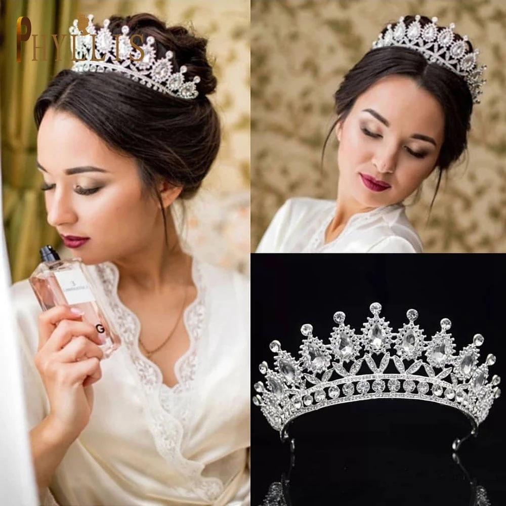 European and American Bride's Crown Headwear Hair Crown Accessories Evening Gowns Princess Style Hair Accessories