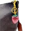 Strawberry Cherry Keychain 3D Crafts Cherry Charms Exquisite Car Keyring  Couple