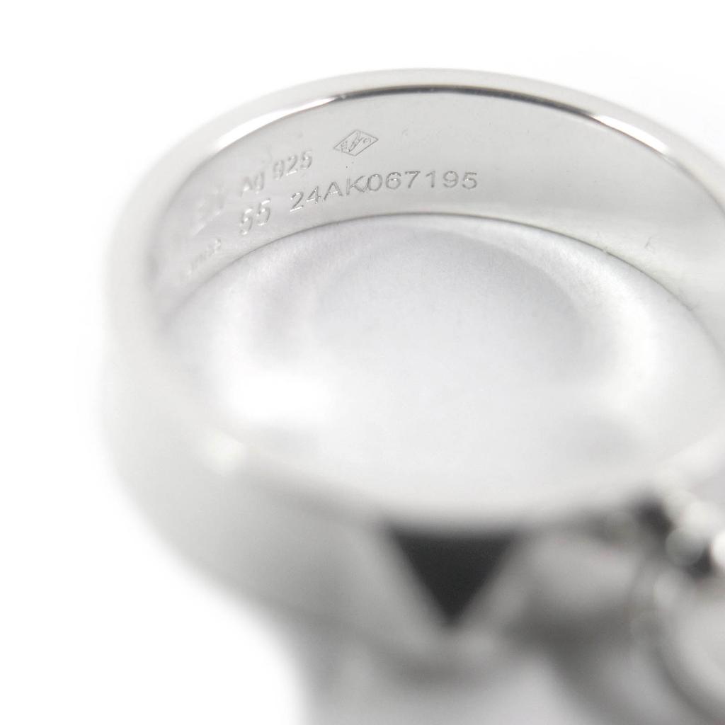 Pristine HERMES Ring Corey de Cyan Purchased in 2025 Silver AG925 Women Used