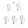 Multipurpose Fishing Connectors Swivels Compacts Stainless Steel Construction for Efficient Baits Changing
