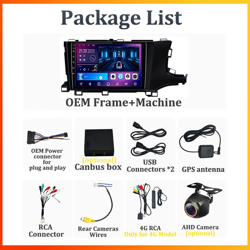 For Honda Shuttle 2 2015 - 2020 Car Radio Player Car Carplay Screen Autoradio Mirror Link Car Intelligent Systems Touch Screen