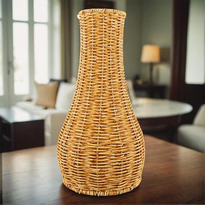 Handvävd vas DIY skrivbordsdekorationer imitation vinranka blomsterarrangemang hemkonstdekorationer