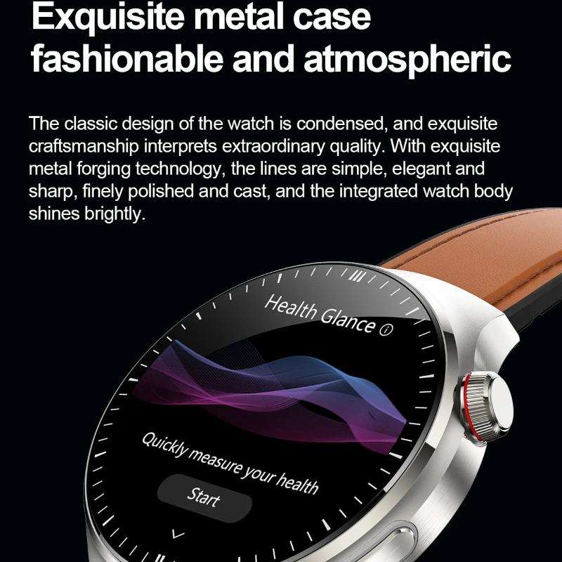 2026 Nuovo Preciso Lipidi Sanguigni Schermo AMOLED da 1,43" Smartwatch per la Salute ECG Acido Urico Pressione Sanguigna Chiamata Bluetooth Smartwatch Compatibile Android/iOS