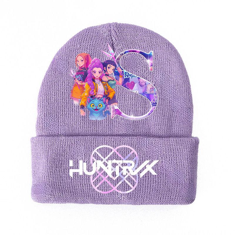 KPop Dem0n Hnuters Strickmützen Winter Warme Winddichte Mütze Anime Beanie Kinder Kinder Mützen