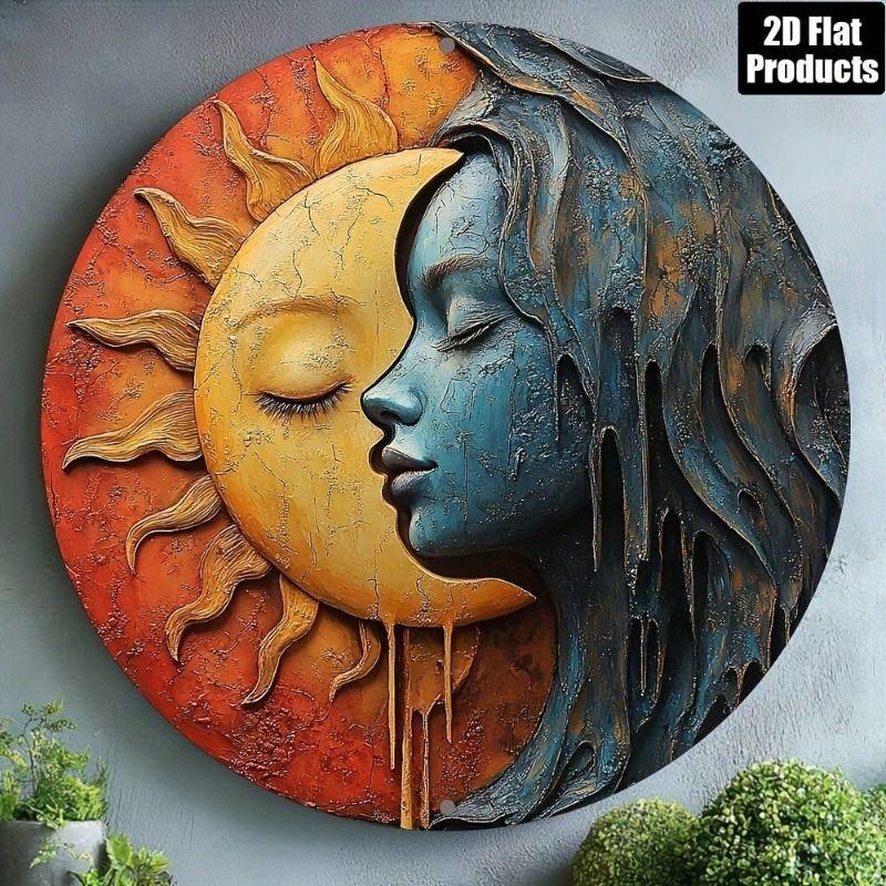 Metal Tin Sign 2D Wall Art Home Decor Flat Hanging Decorative Plaque