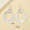 Exaggerated Lion Earrings: Retro European & American Style Long Metal Dangles for Women