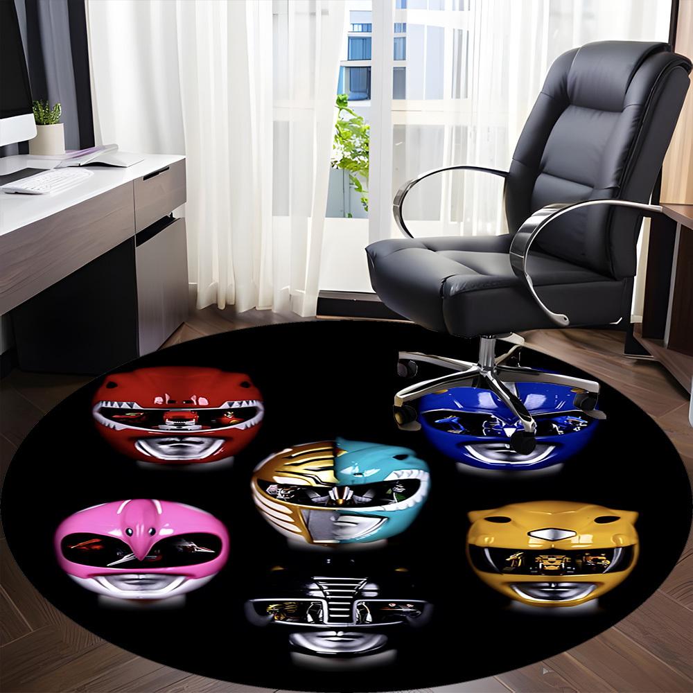 1pc Power Rangers HelmetsChair Carpet for Office, Non-slip, Soft and Durable Office Rug for Interior Decoration, Perfect for Office yy250925077