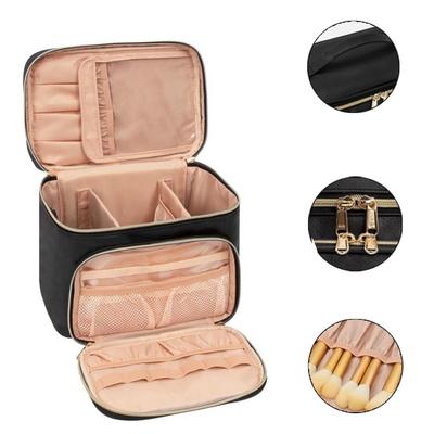 New Waterproof Makeup Bag Brush Compartment Large Size Cosmetic Travel Bag Portable Makeup Bag Organizer Girls