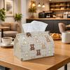 1pc Pastoral Cartoon Pet Tissue Box | Multi-functional Napkin Dispenser, Two Sizes Available Suitable for Home, Parties, Car Decoration Teddy Bear Pla