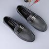 Fashion New Men's Business Shoes Italian Style Penny Loafers For Men Handmade Leather Moccasins Driving Shoes Non-Slip Slip On Flats