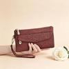 Versatile Multi-color Wrist Clutch Bag Women's Light and Thin Portable Mobile Phone Change Storage Bag Casual Bag