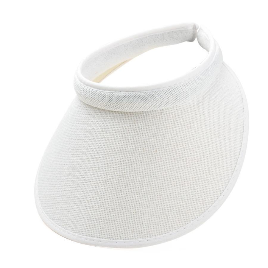 1/4pc Women's Summer Empty Top Sun Hat Solid Color Multifunctional and Simple Wide Brim UV Protection Breathable Sun Visor Caps