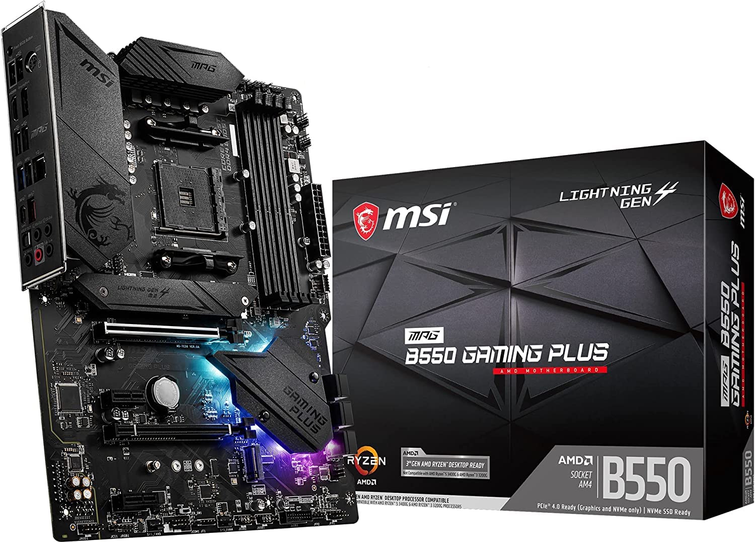 

Материнська плата MSI MPG B550 GAMING ATX AMD B550 Ryzen 5000 Series Processor MB5873 PLUS/A [з чіпсетом]