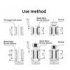 60Pcs Wire Thread Insert M3 M4 M5 M6 M8 M10 M12 Fastening Thread Insert Stainless Steel Spiral Wire Screw Sleeve Wear Repair Kit