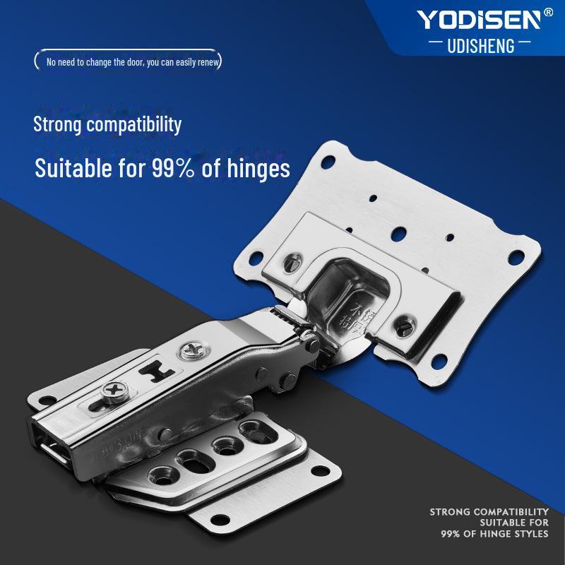 Lotus Leaf Cabinet Door Hinge Repair Plate - Stainless Steel Furniture Fixing Tool