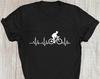 Cycling Lovers T-Shirt, Cycle Heartbeat Pulse Bicycle Rider Racing Shirt, Riding GifT-Shirt Family Presents Christmas Xmas Gift Tee Tops