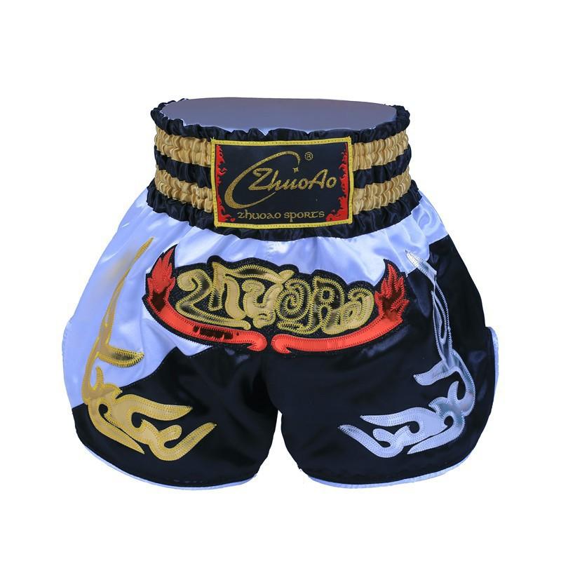 Breathable Muay Thai Shorts Cycling Jersey Training Fight Satin Unisex