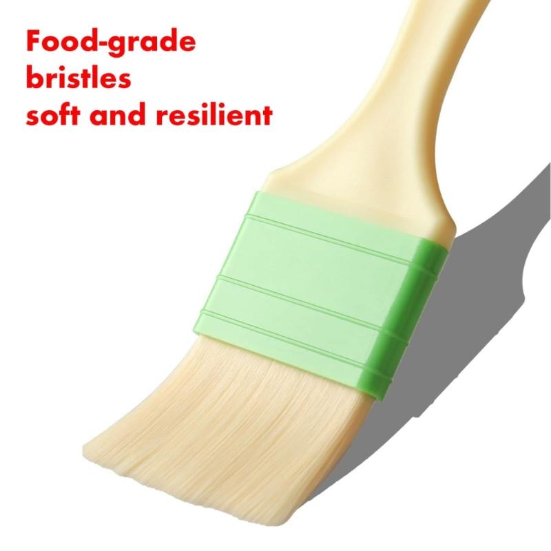 3 PCS Pastry Brush Non Slip Handle Brush Cake Decorating Brush Essential Baking Tool Set Suitable for Cooking and Baking