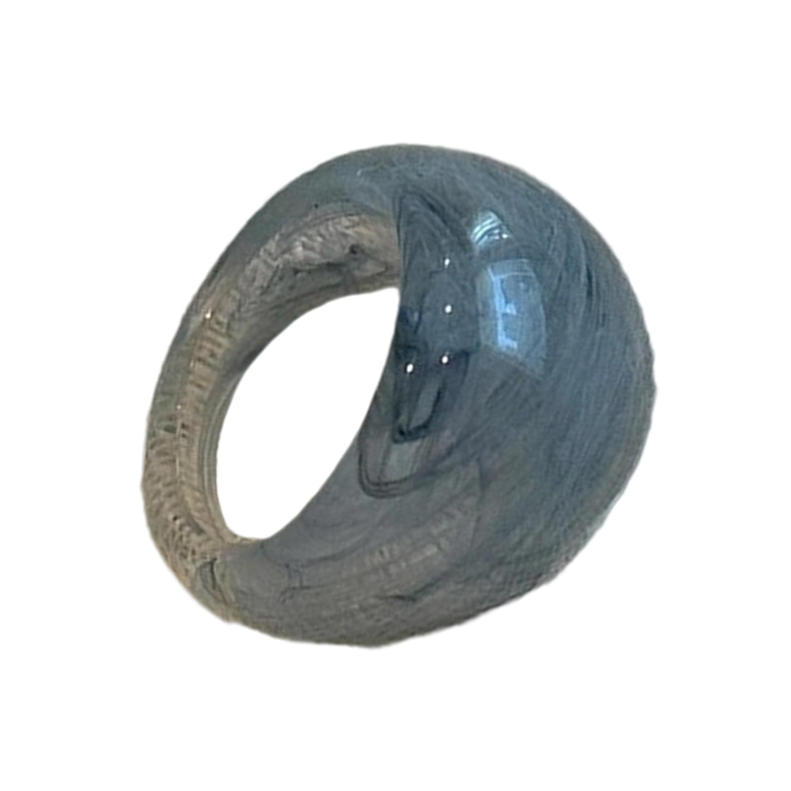 

Массивные разноцветные кольца-купола из смолы, штабелируемые, широкие кольца на пальцы, ювелирные изделия, коллекция художественных колец из смолы для женщин 3