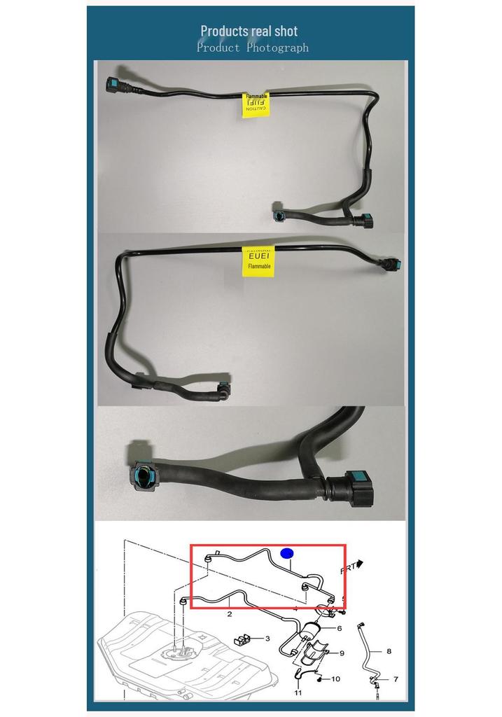 Fuel Hose and Filter Set for Buick Excelle 1.5/1.6/1.8 - Inlet/Outlet Car Accessories